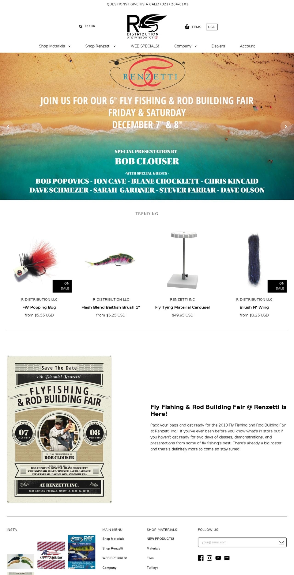 rmaterials.com — Shopify storefront screenshot