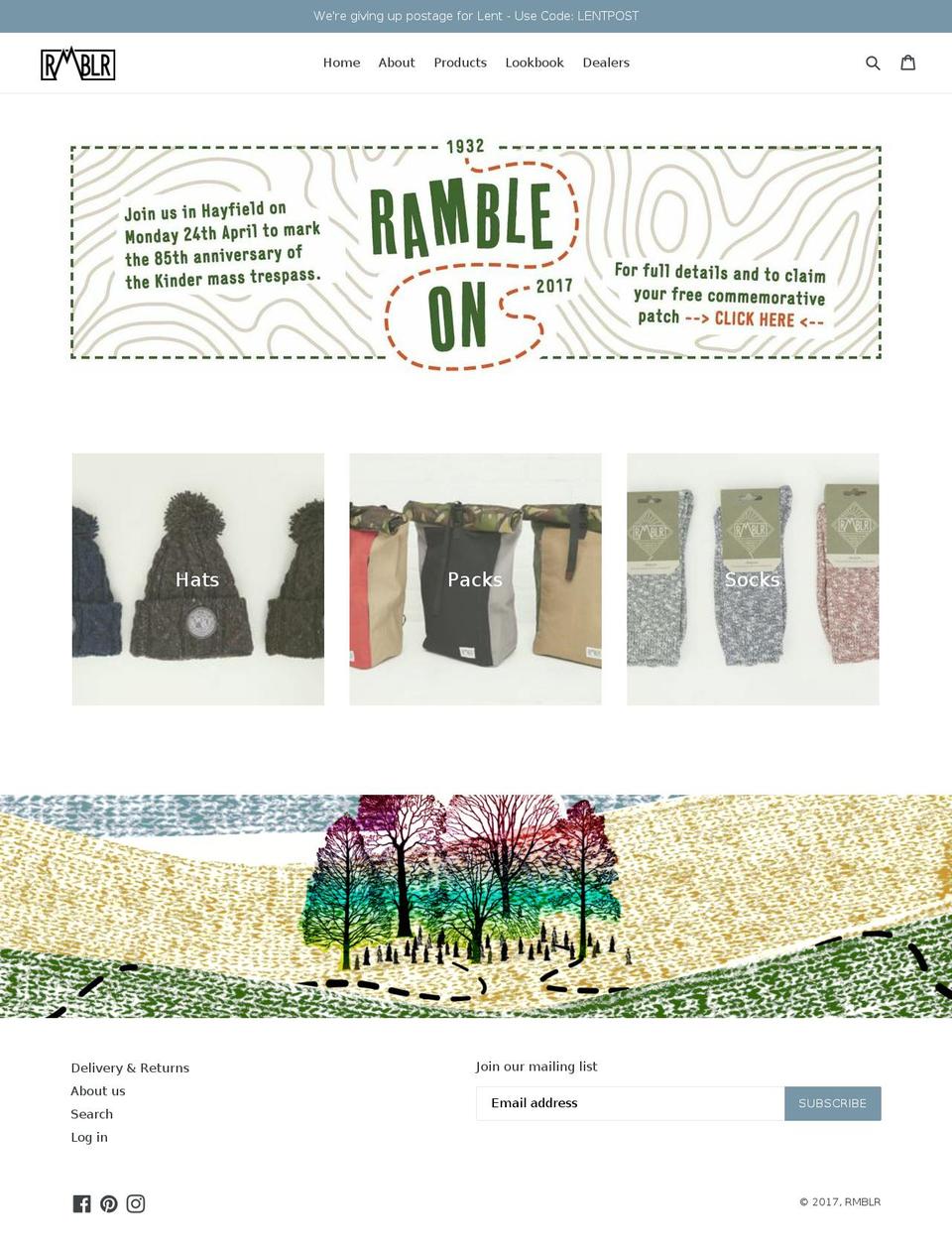 rmblr.co.uk shopify website screenshot