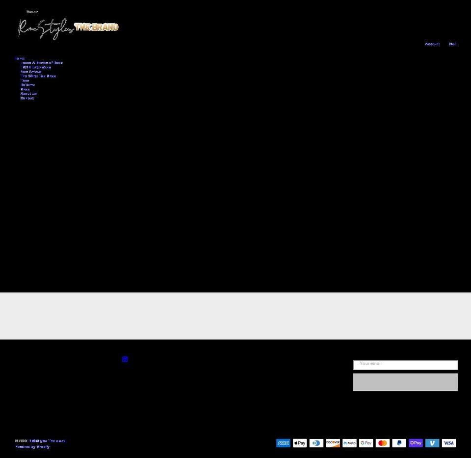 rmcstyles.com shopify website screenshot