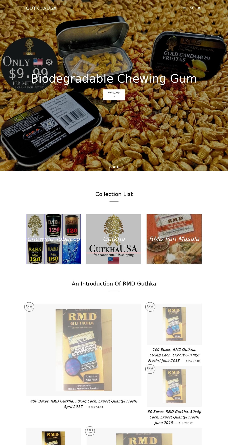 rmdgutka.com — Shopify storefront screenshot