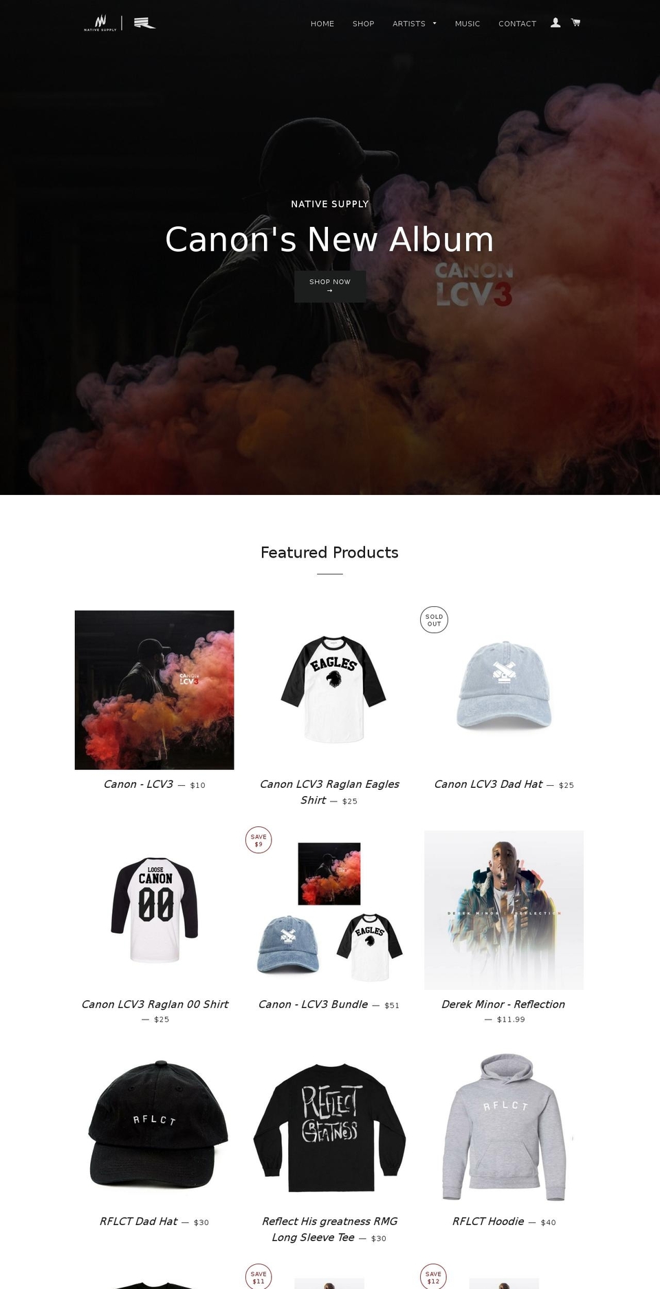 rmgmerch.com shopify website screenshot