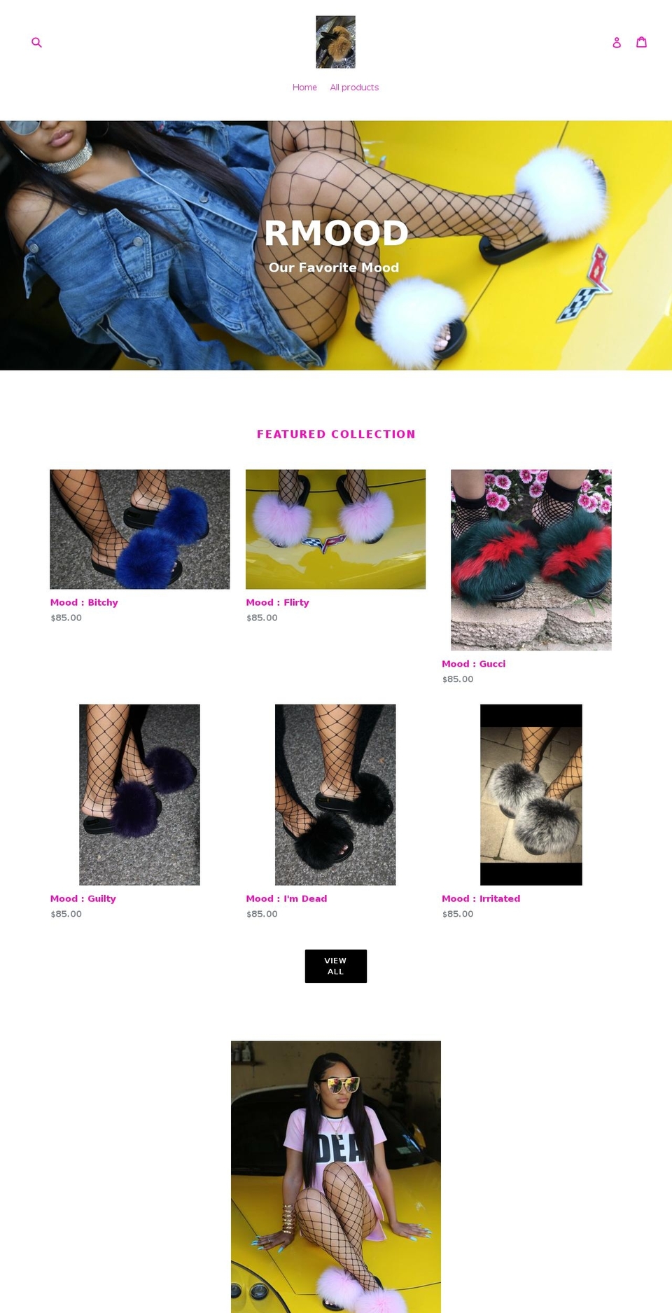rmoodnyc.com — Shopify storefront screenshot