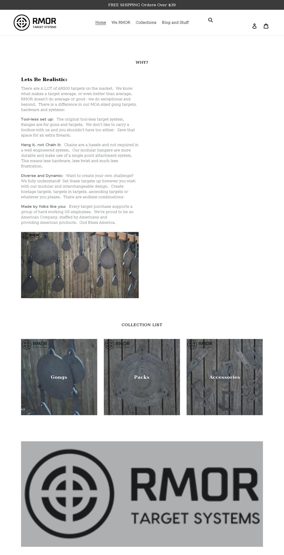 rmortargets.com shopify website screenshot