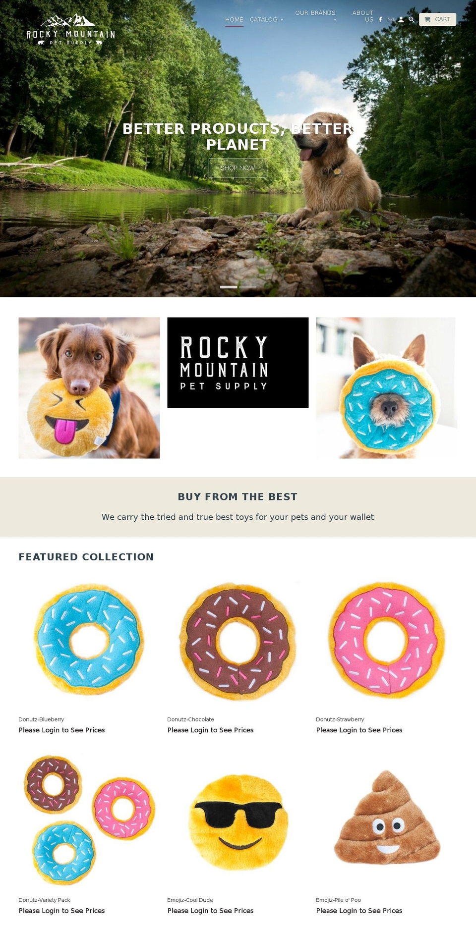 rmpets.com shopify website screenshot