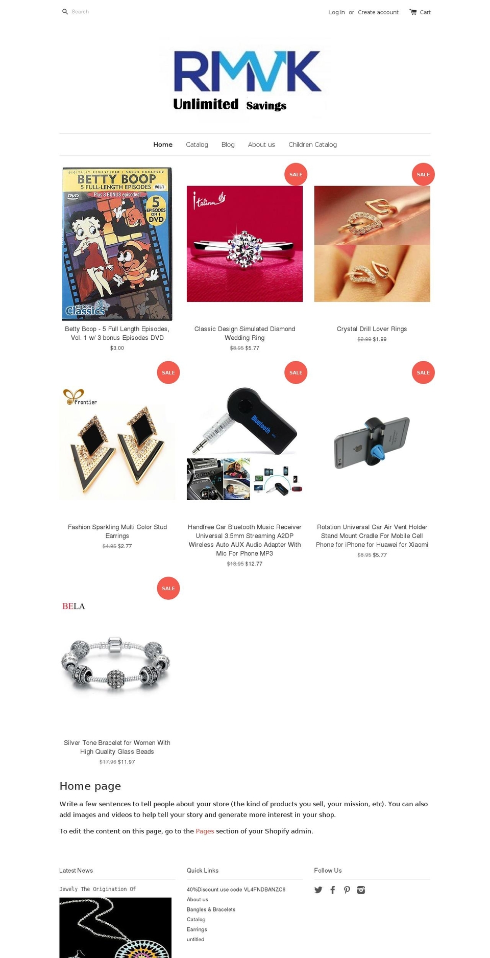 rmvkproductssearch.com shopify website screenshot
