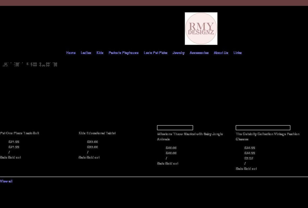 rmydesignz.com shopify website screenshot