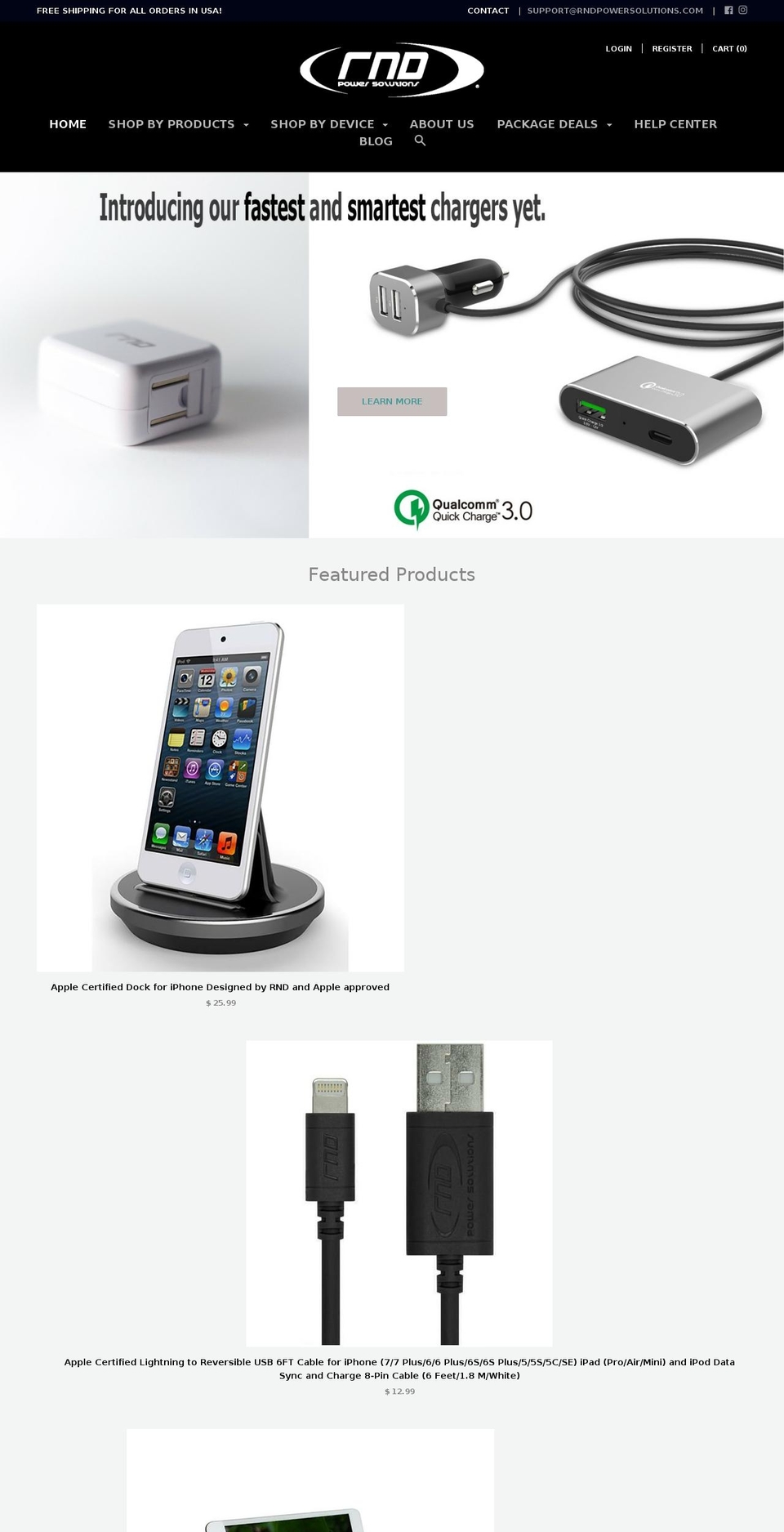 rndaccessories.com shopify website screenshot