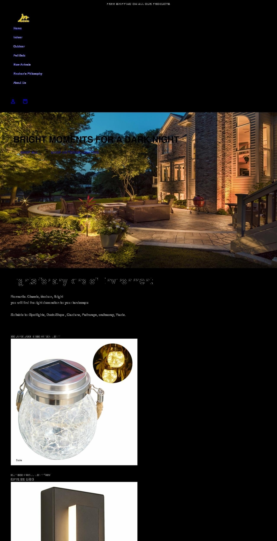 rnehon.com shopify website screenshot