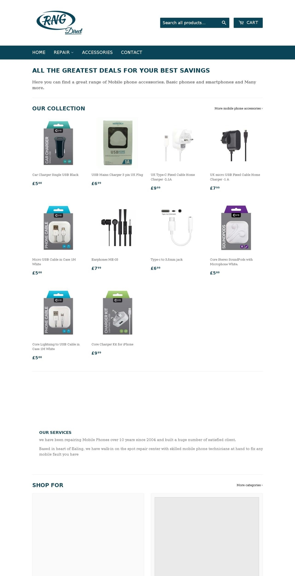 rngdirect.com — Shopify storefront screenshot