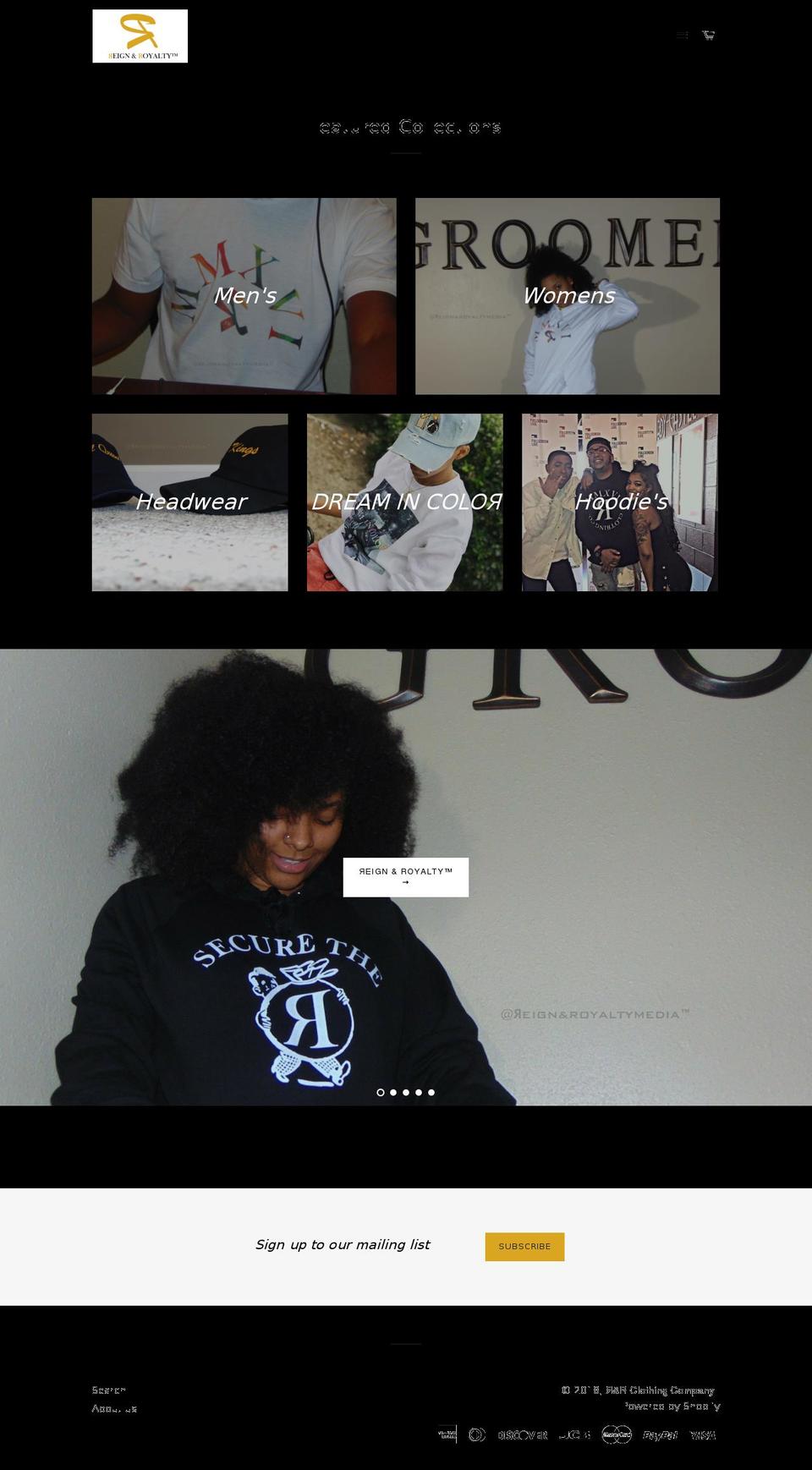 rnrclothingcompany.com — Shopify storefront screenshot