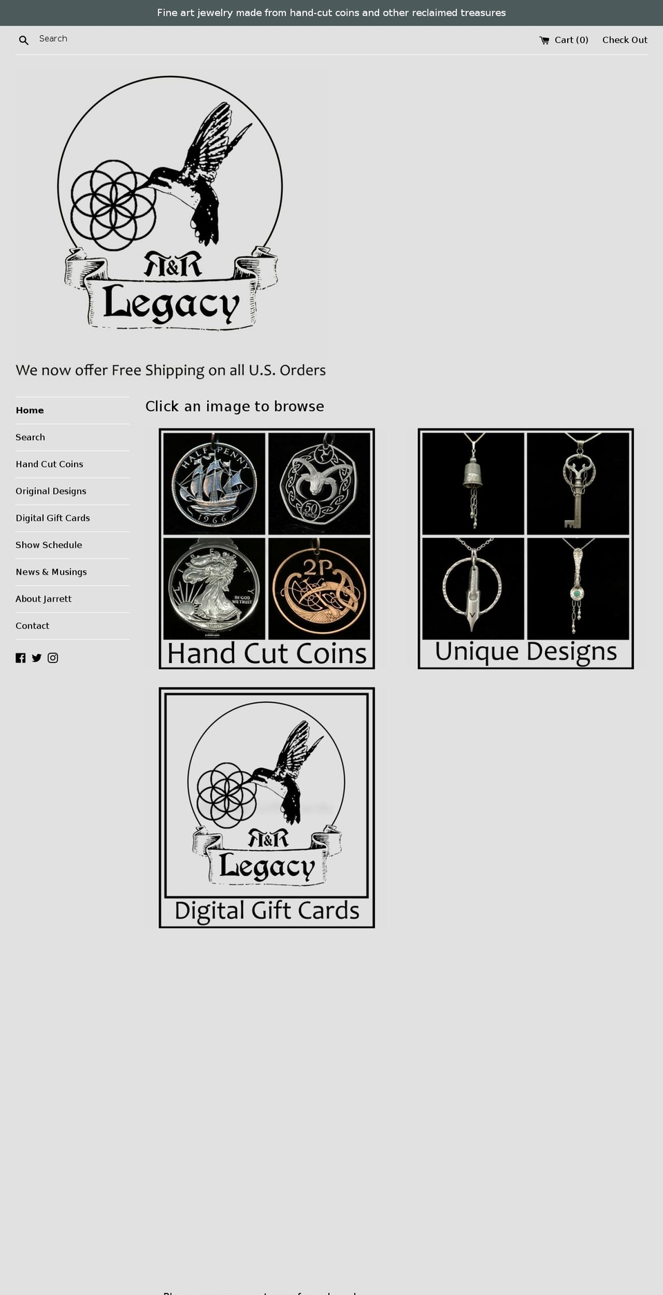 rnrlegacy.com — Shopify storefront screenshot