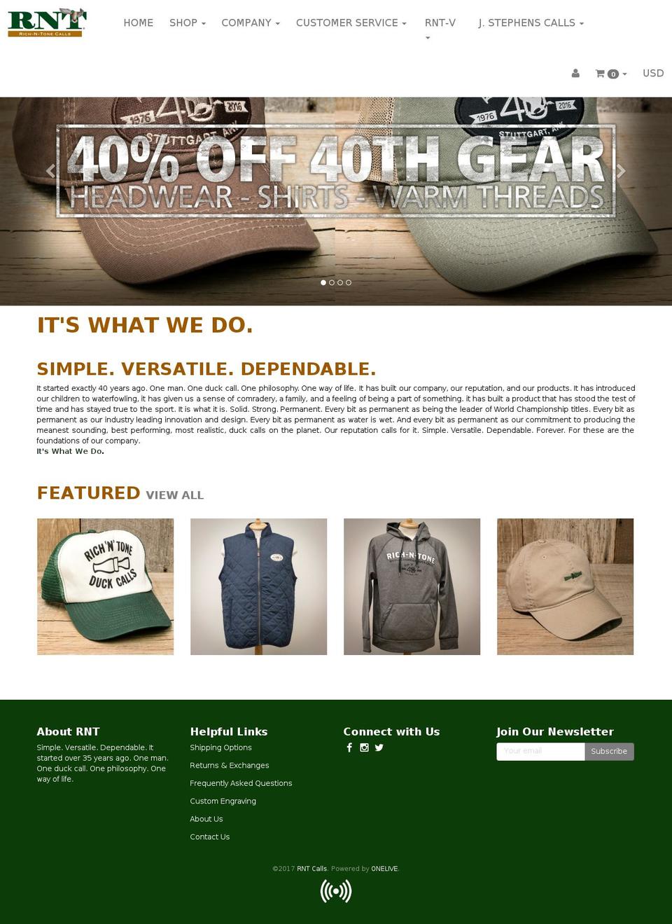 rntcalls.com shopify website screenshot