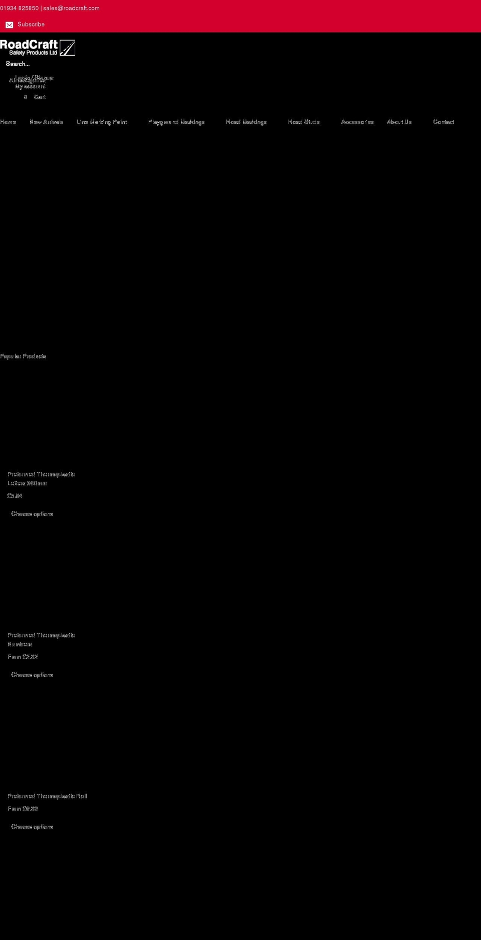 roadcraft.com shopify website screenshot