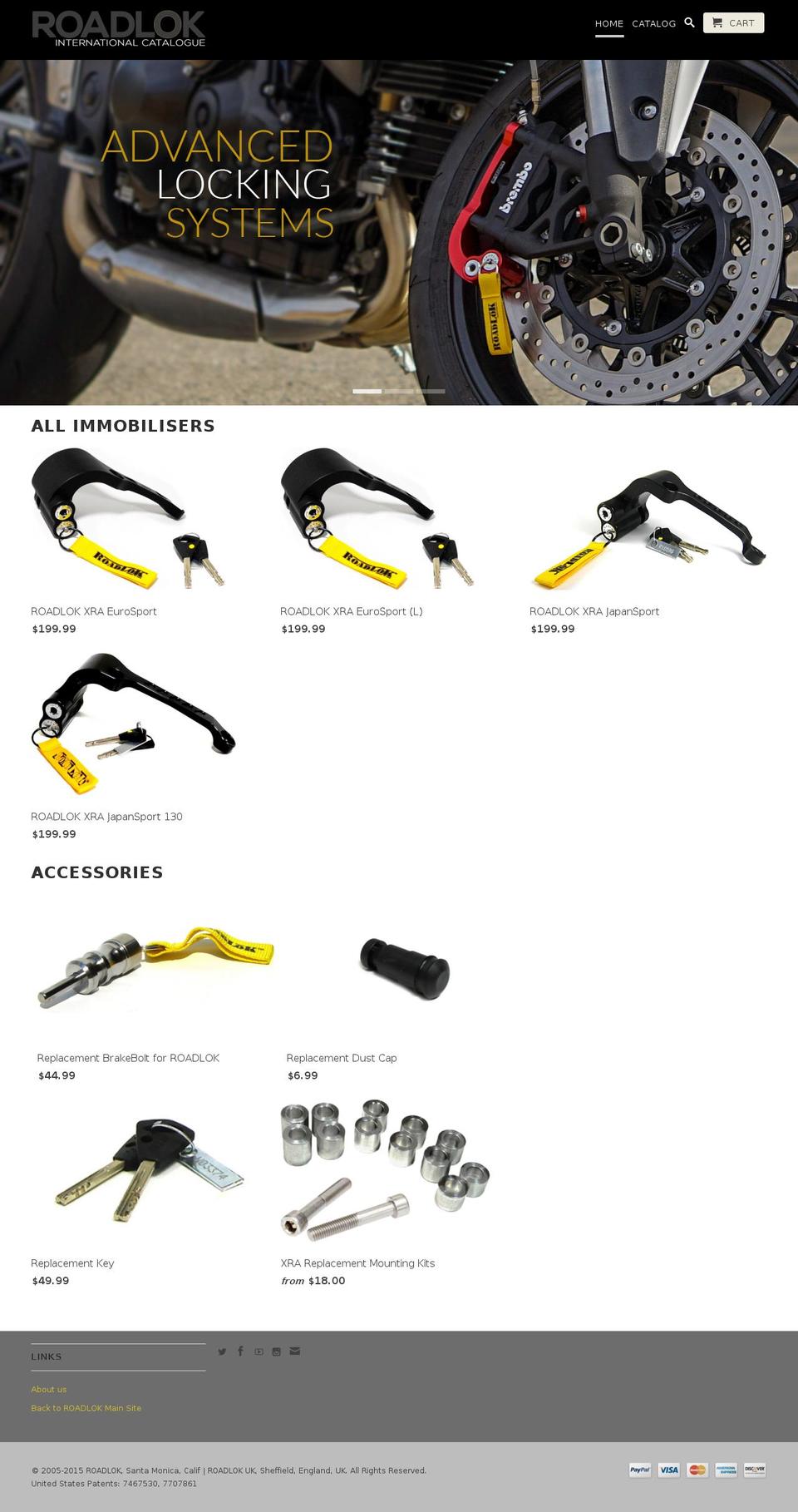 roadlokinternational.com shopify website screenshot