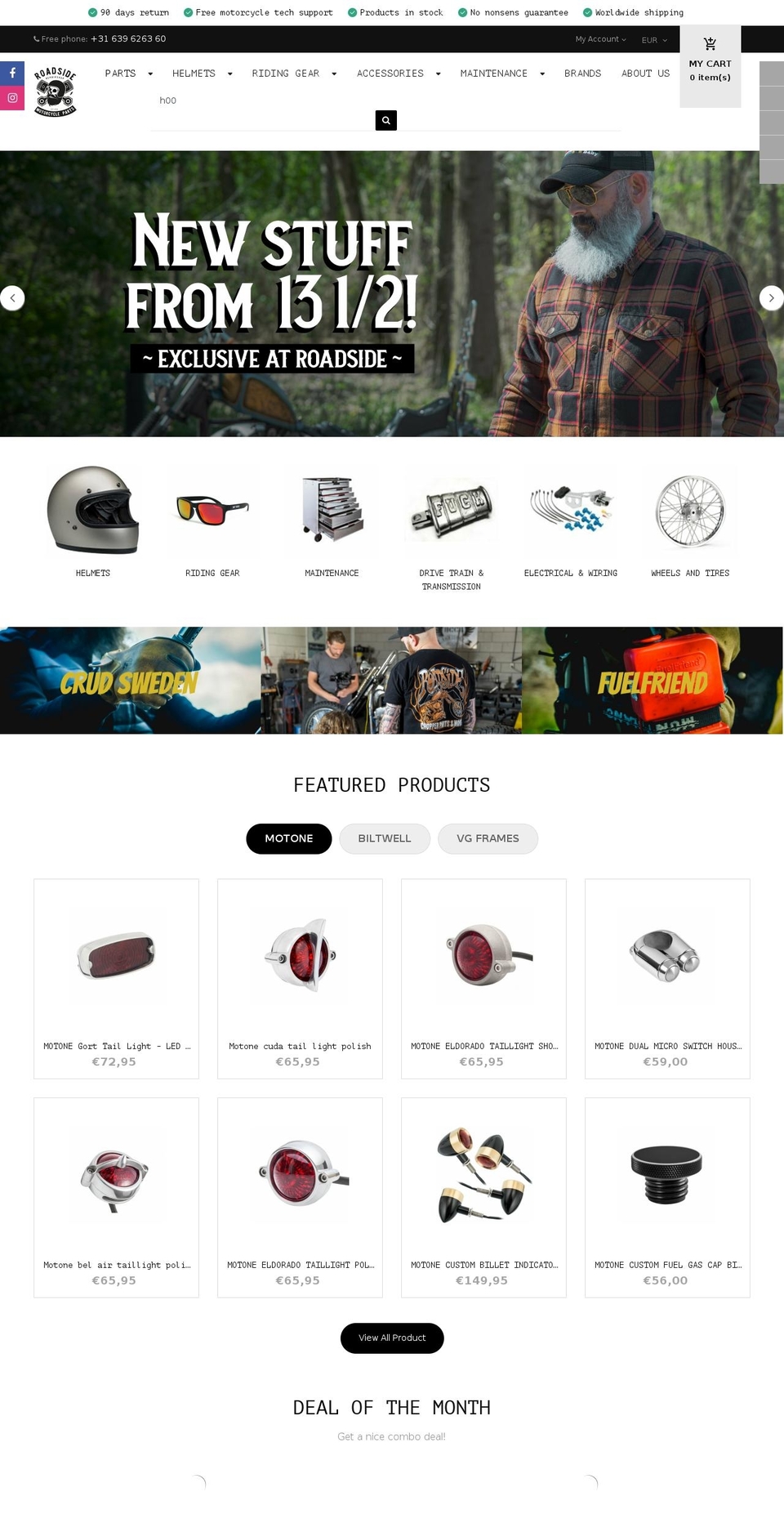 roadsiderepairshop.com shopify website screenshot