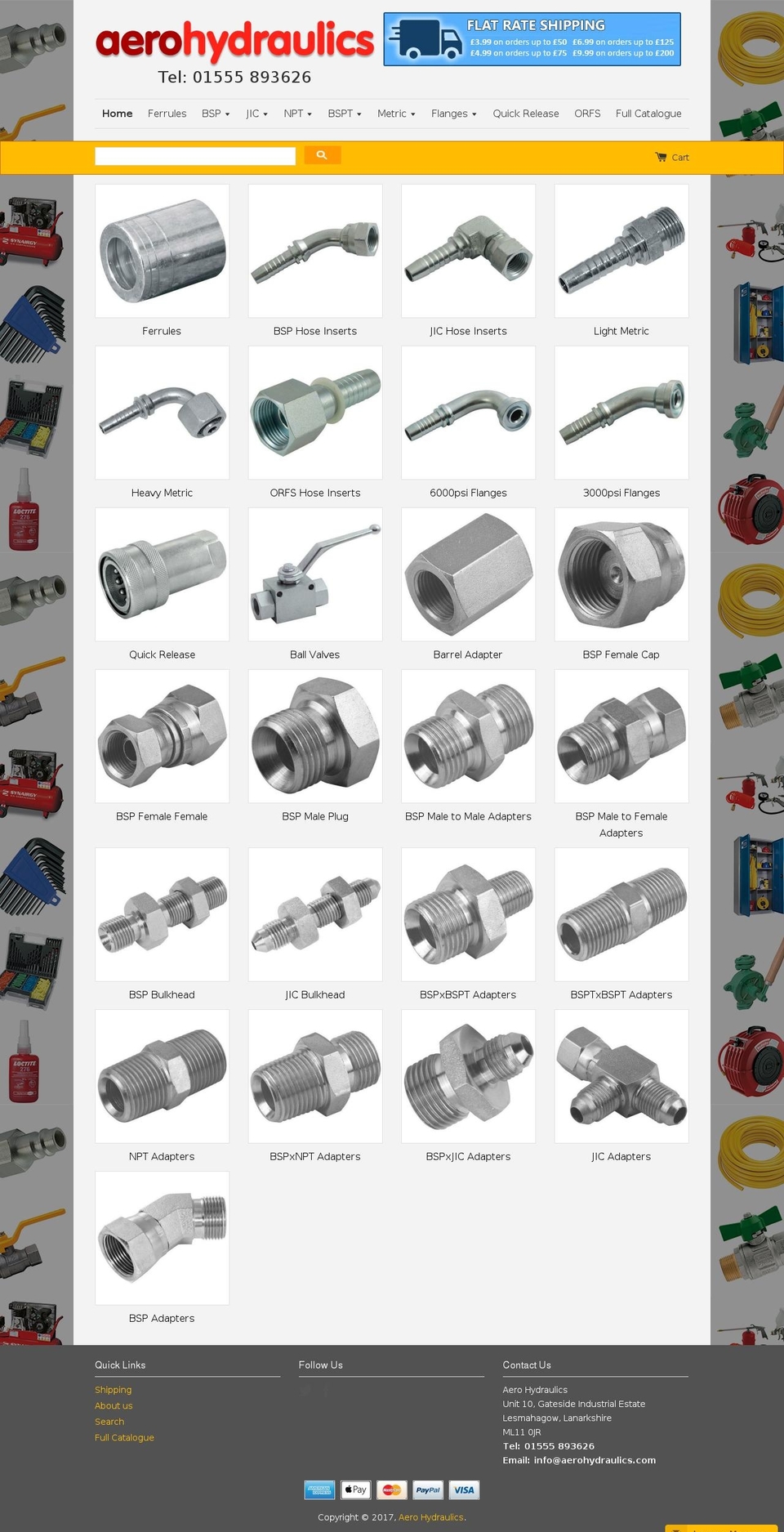 roadsweeperspares.com shopify website screenshot