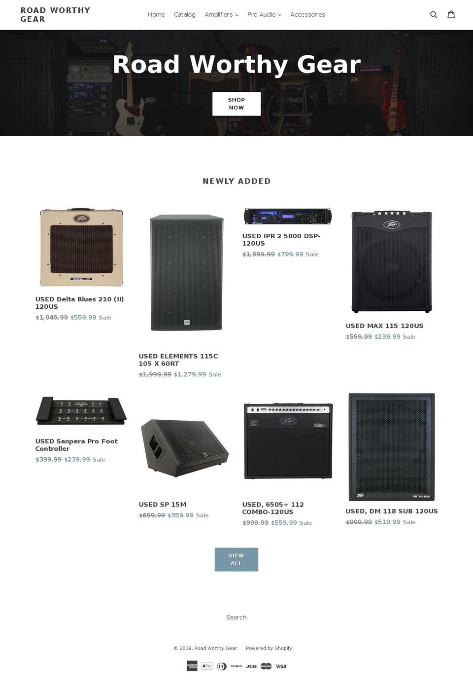 roadworthygear.com — Shopify storefront screenshot