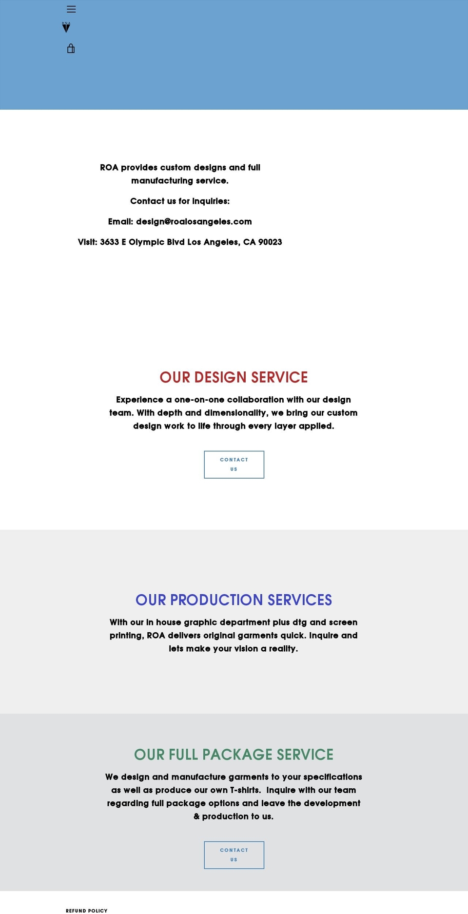 Narrative with Installments message Shopify theme site example roalosangeles.com