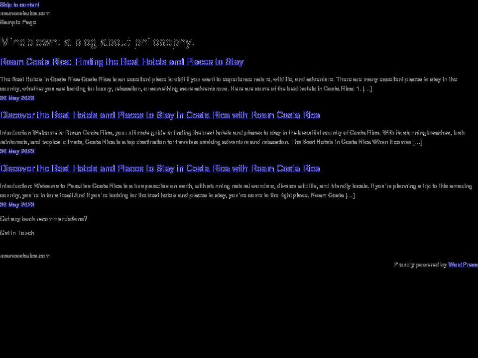 RN June 8 Shopify theme site example roamcostarica.com