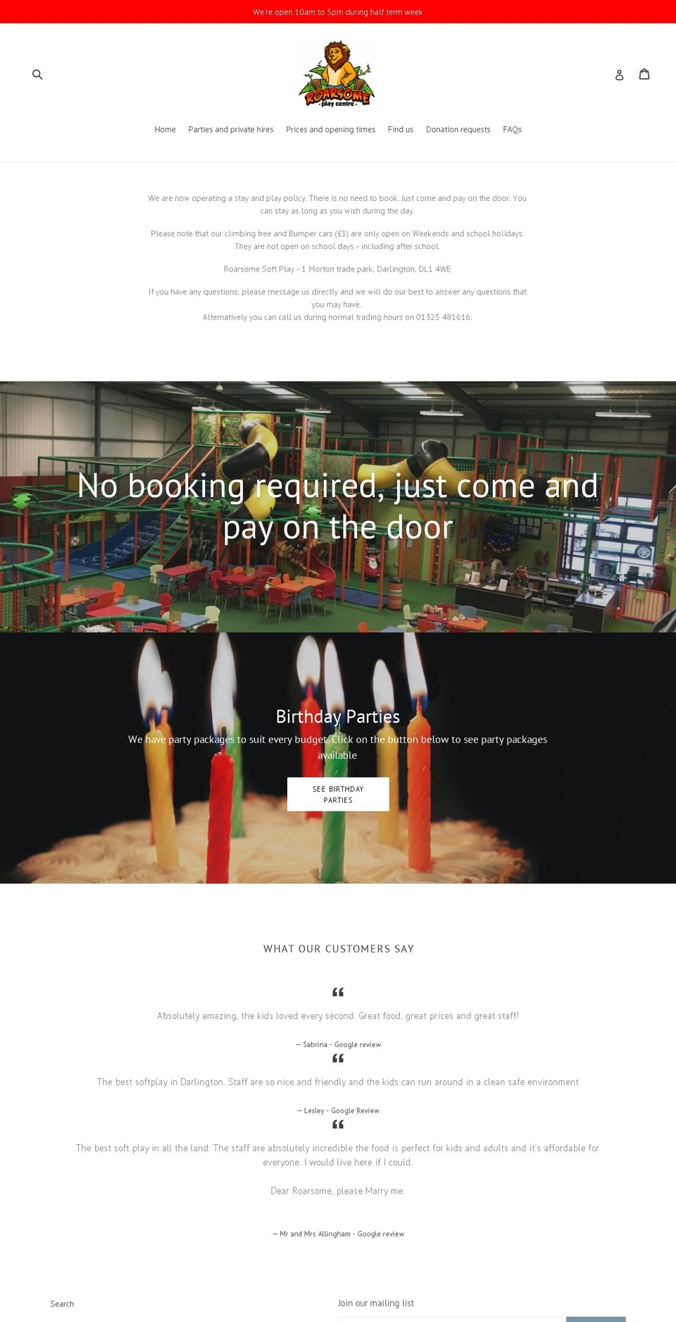roarsomeplay.com — Shopify storefront screenshot