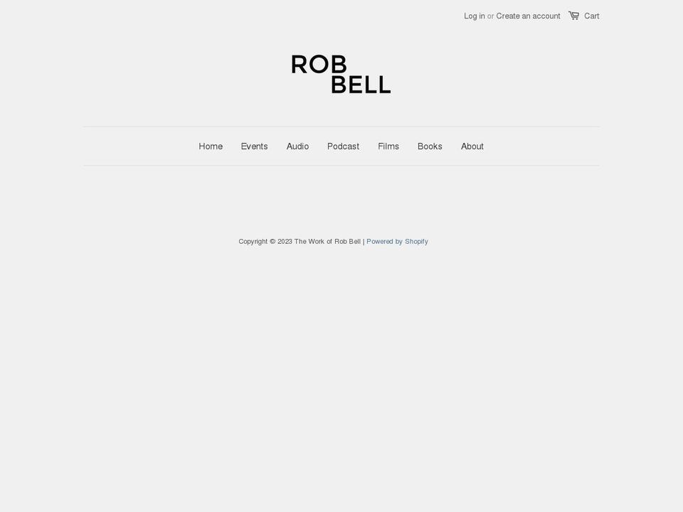 rob-bell.myshopify.com shopify website screenshot