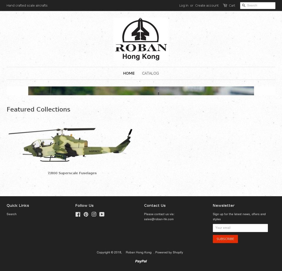 roban-hk.com — Shopify storefront screenshot
