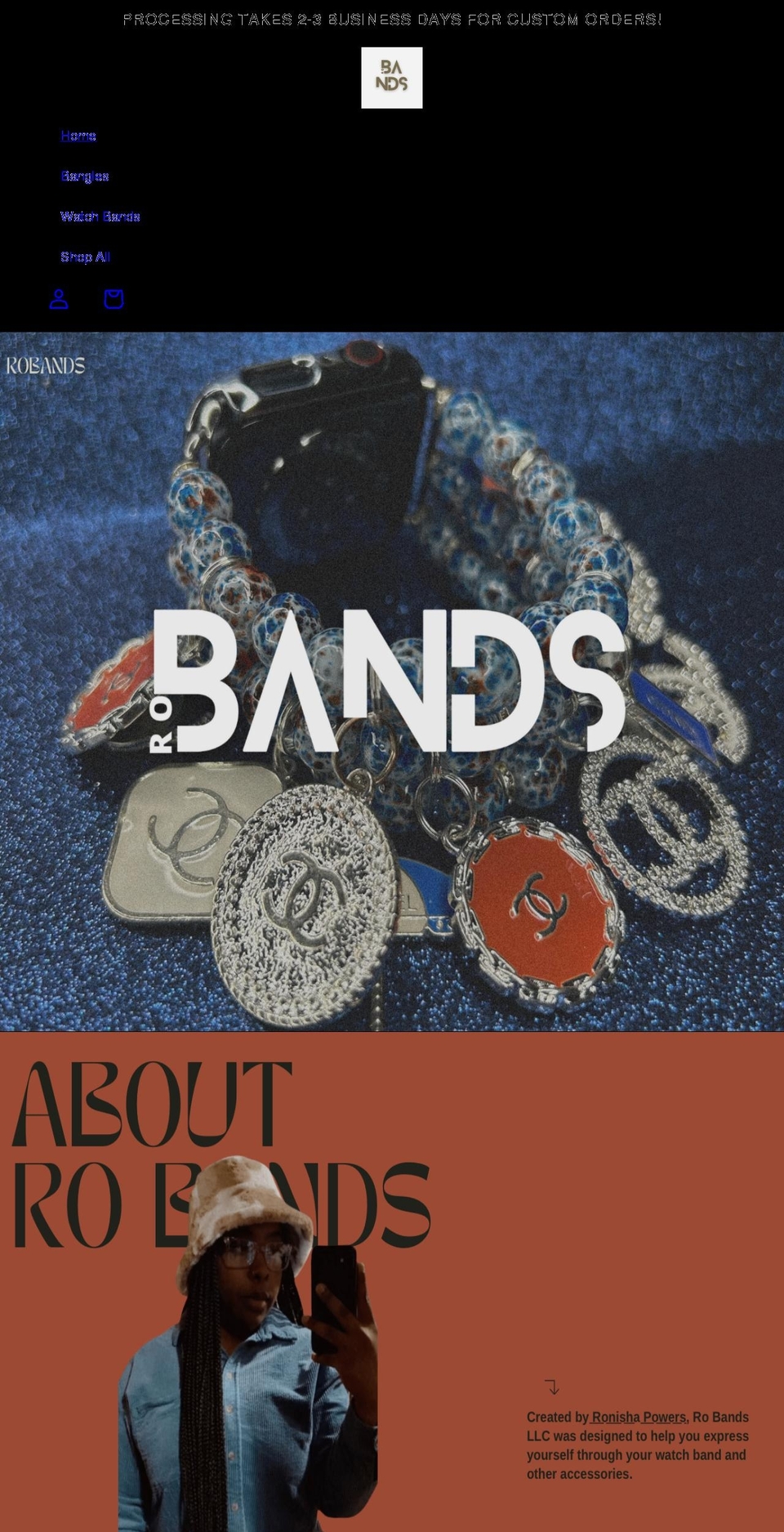 robands.shop shopify website screenshot