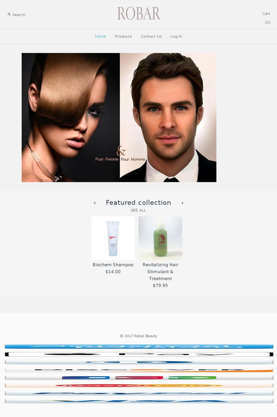 robarbeauty.com shopify website screenshot