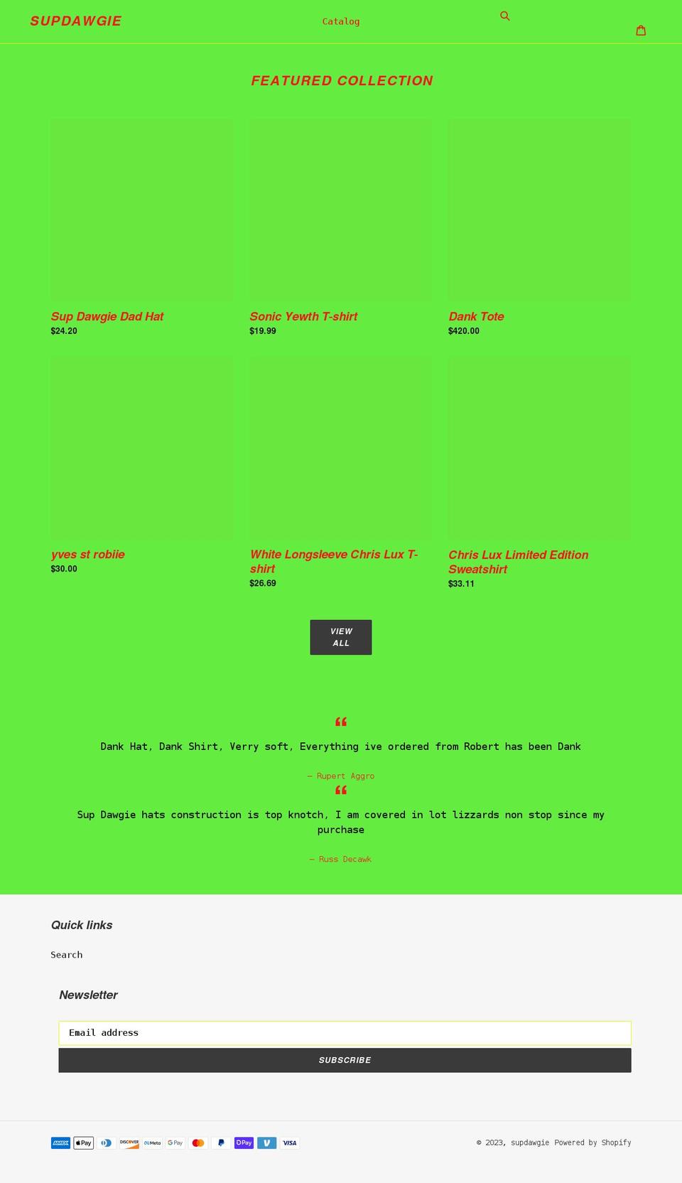 robbieblumpkin.com shopify website screenshot