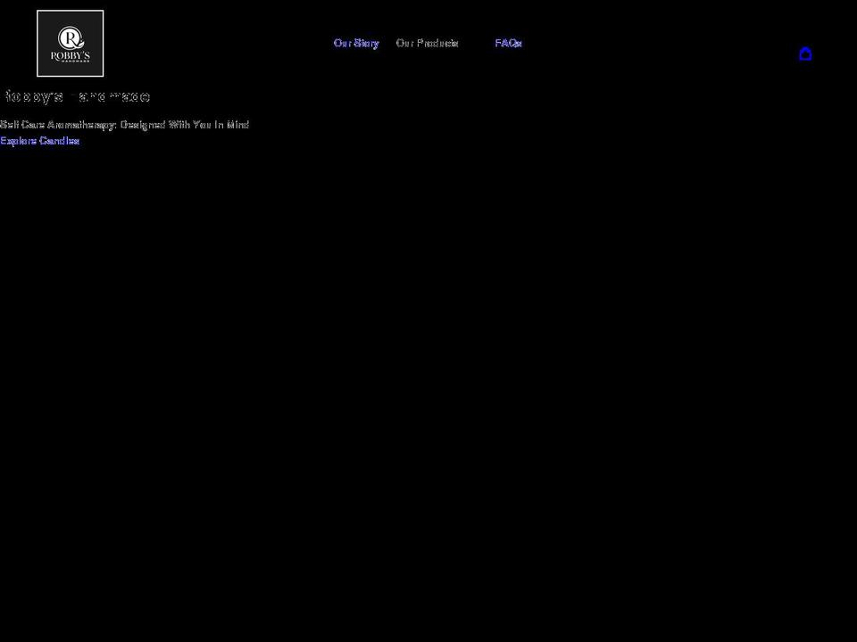 robbyshandmade.com shopify website screenshot