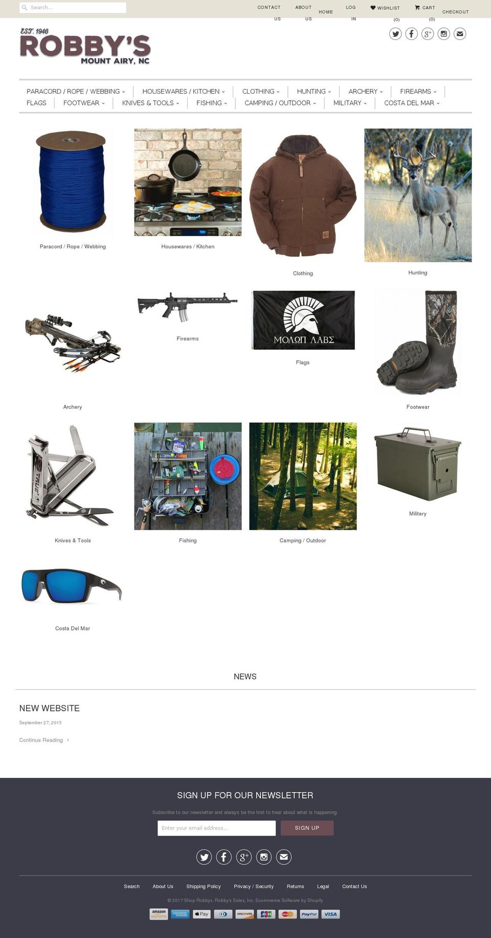 robbyssales.com shopify website screenshot