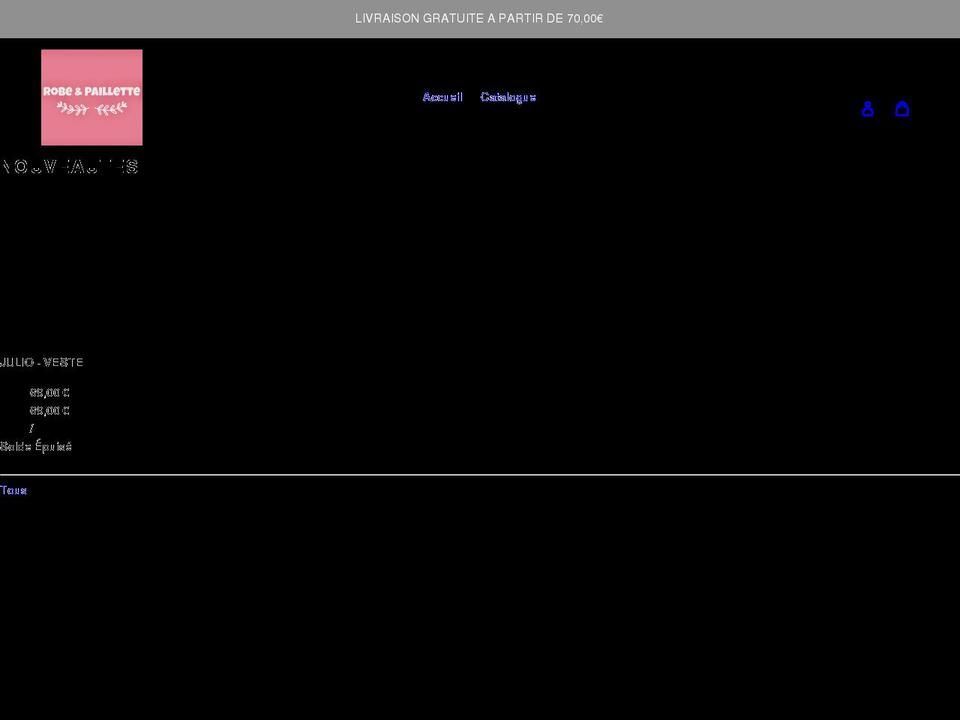 robeetpaillette.com shopify website screenshot