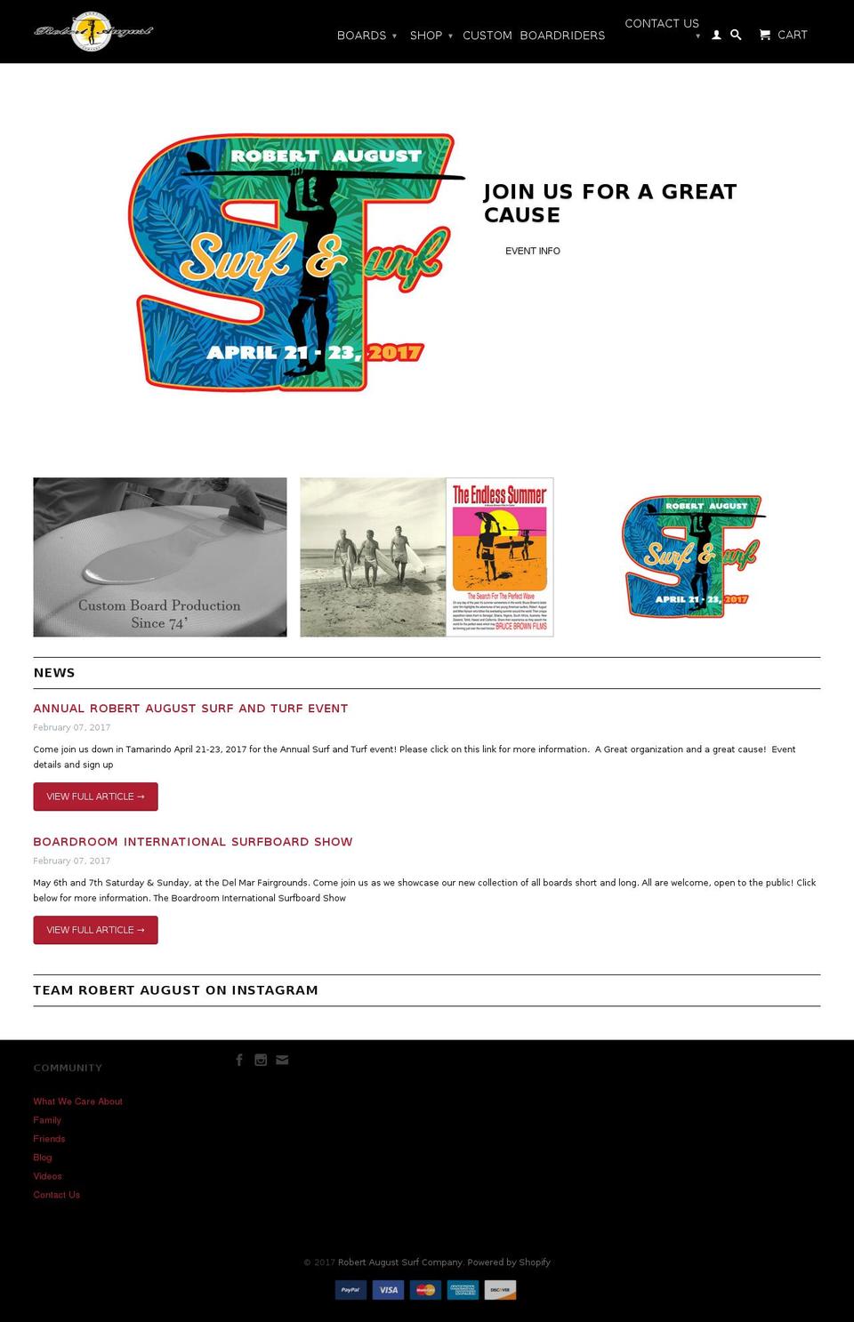 robertaugust.com shopify website screenshot