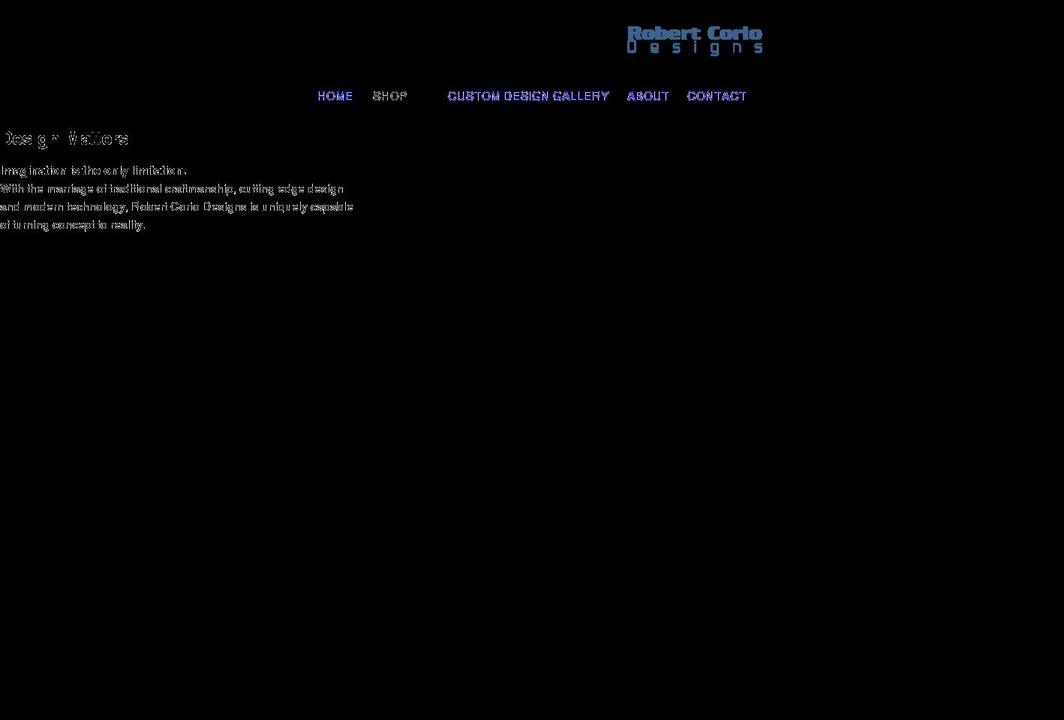 robertcorio.com shopify website screenshot
