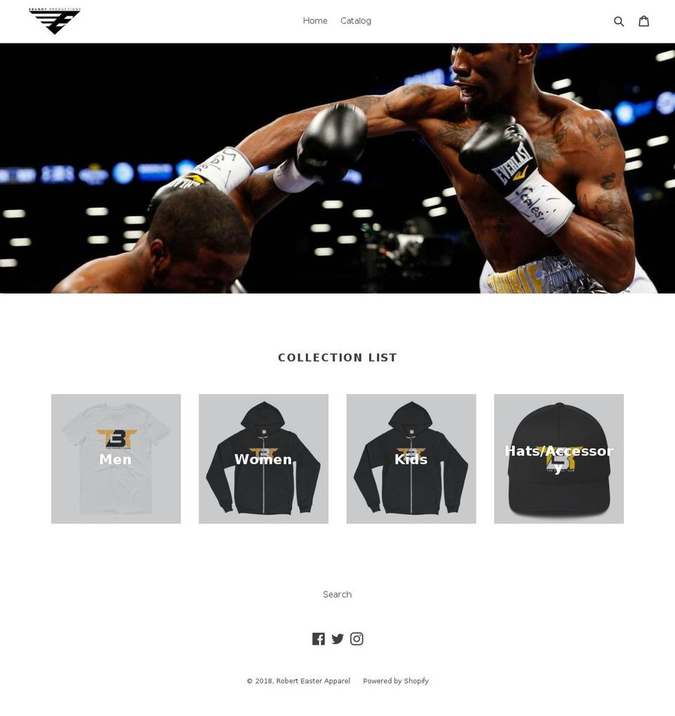 roberteasterjr.com — Shopify storefront screenshot