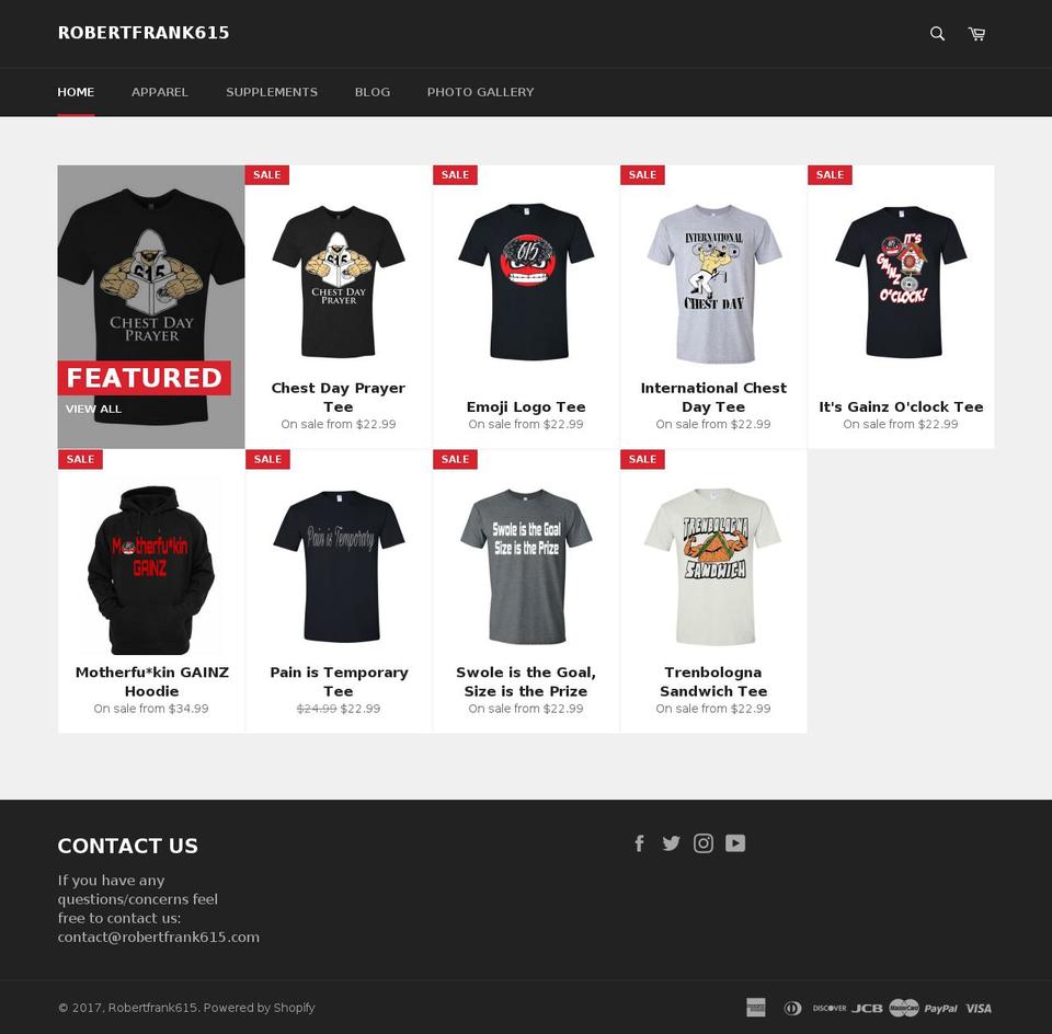 District Shopify theme site example robertfrank615.com