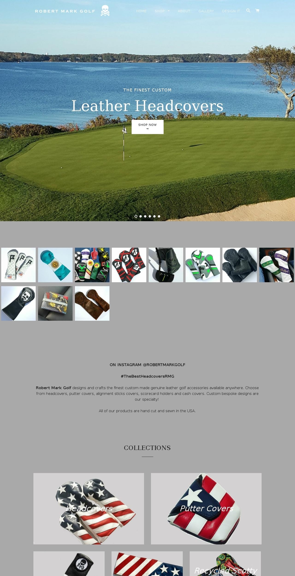 robertmarkgolf.com shopify website screenshot