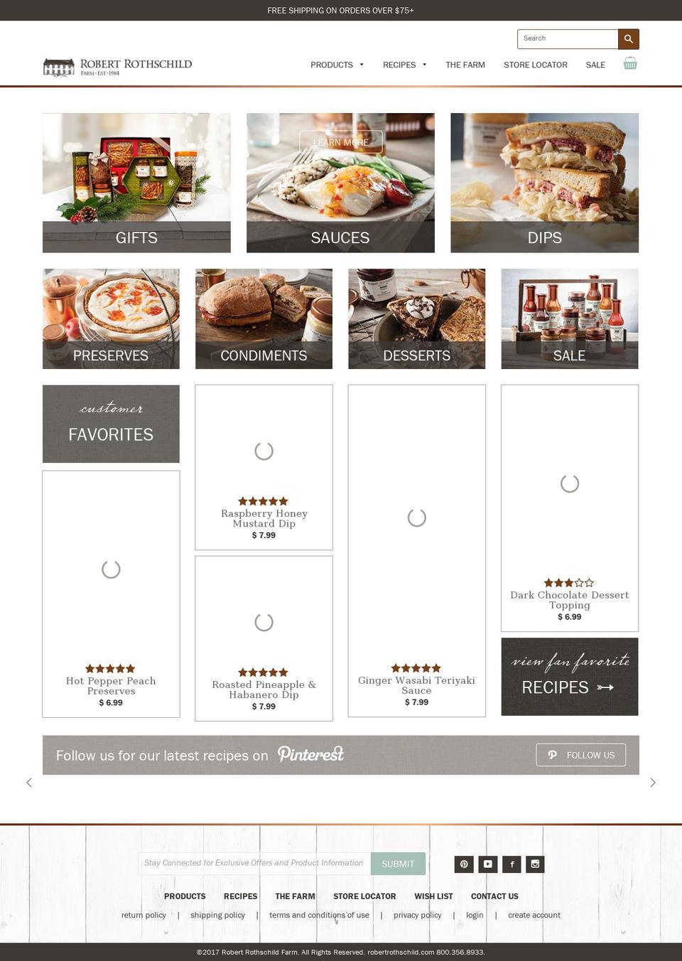 robertrothschild.com shopify website screenshot