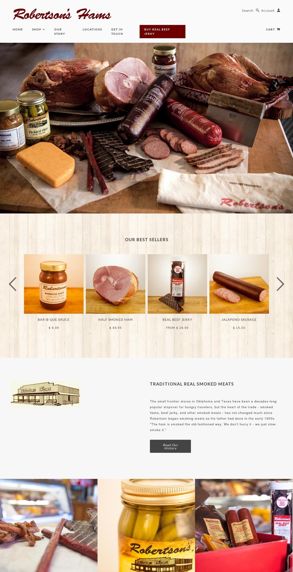 robertsonshams-willspoint.com — Shopify storefront screenshot