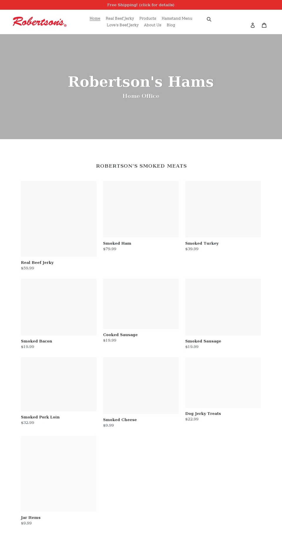 robertsonsonline.com shopify website screenshot