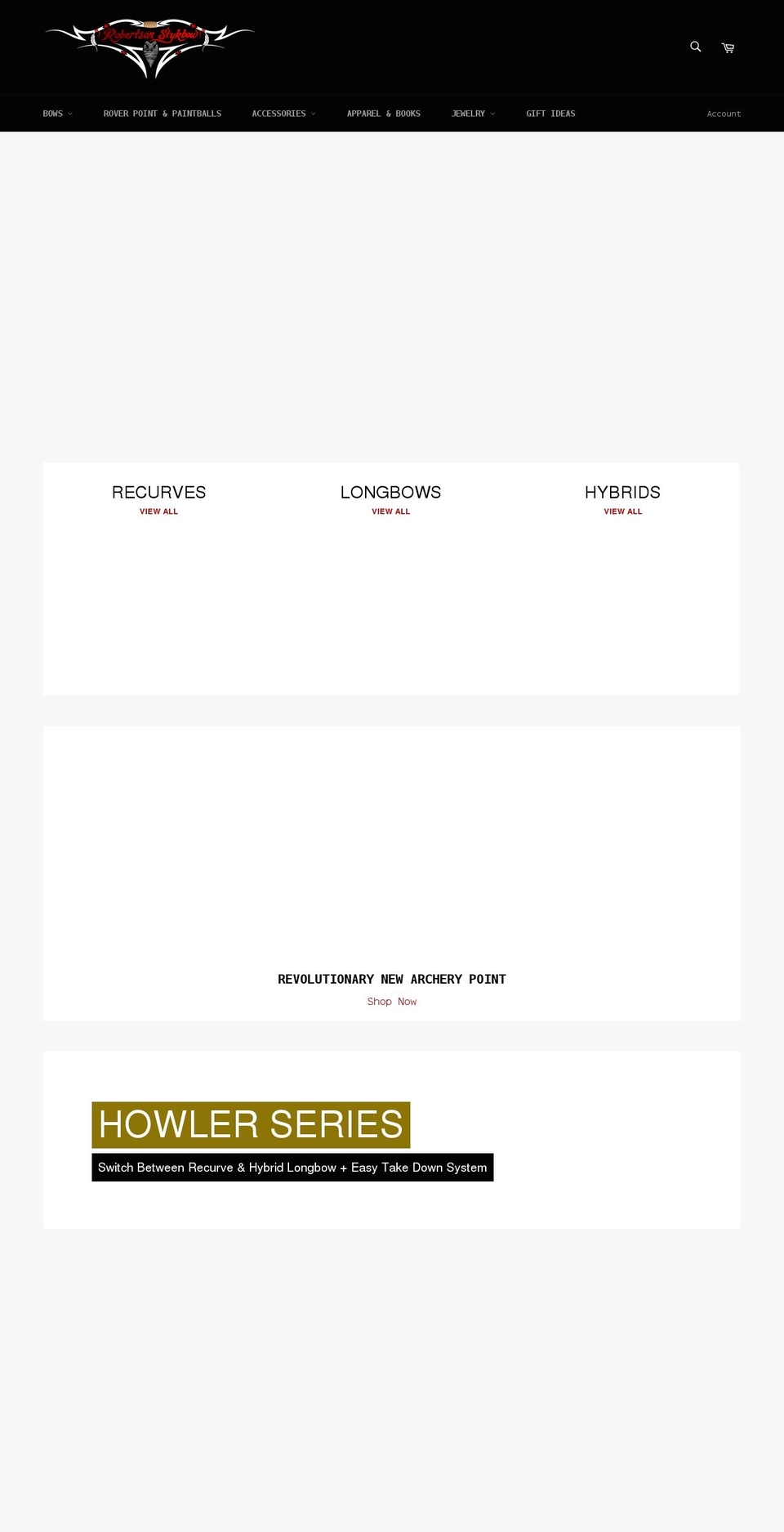 robertsonstykbow.com shopify website screenshot