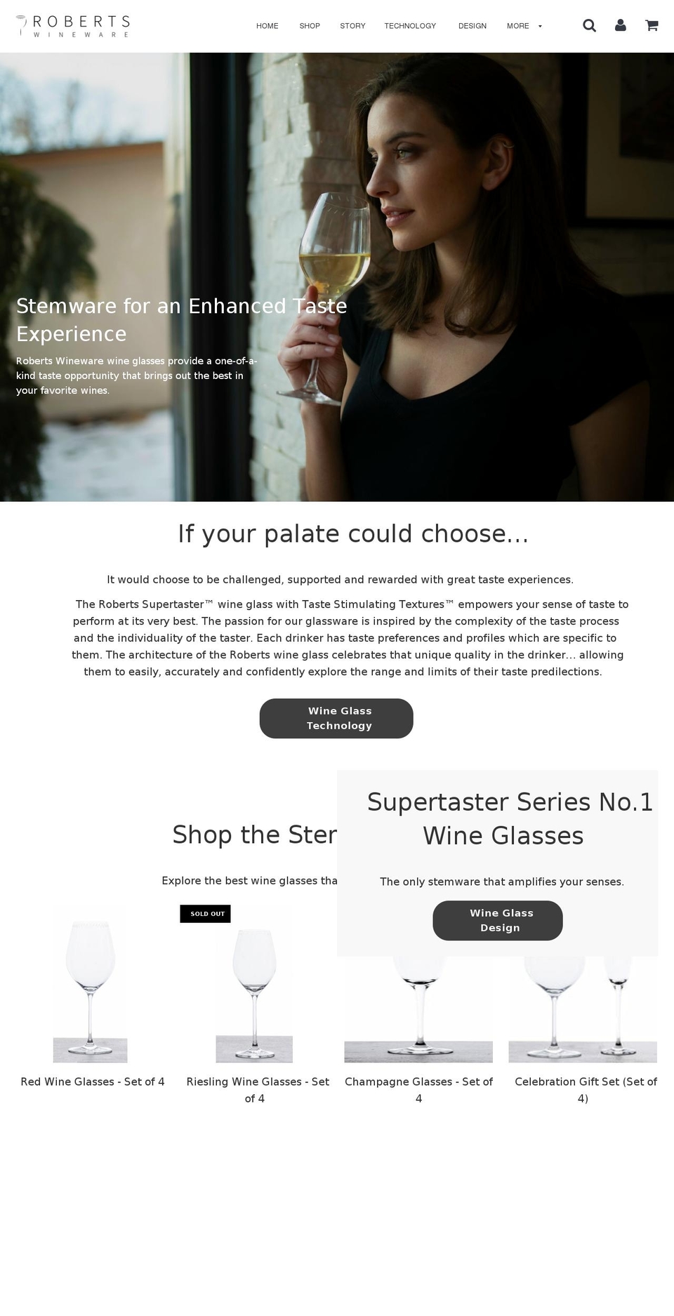 Copy of Flow Shopify theme site example robertswineware.com