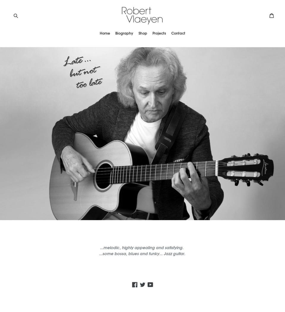 robertvlaeyen.com — Shopify storefront screenshot
