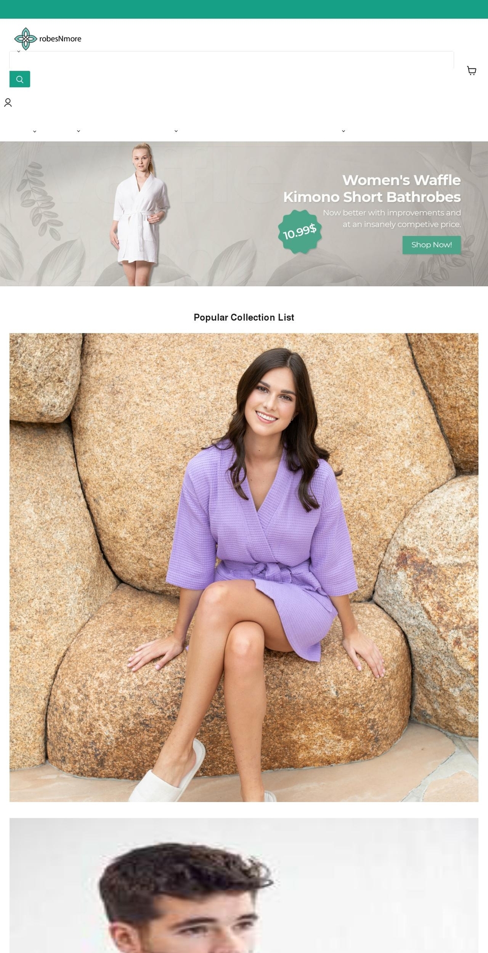 robesnmore.com shopify website screenshot