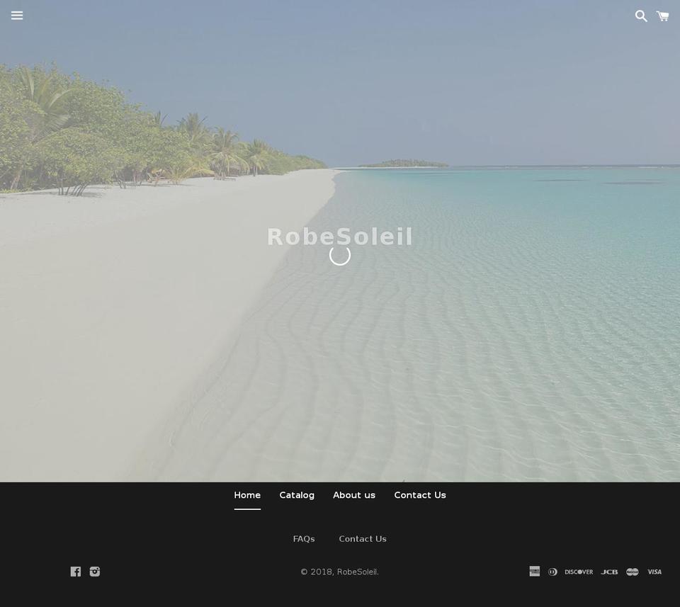 robesoleil.com — Shopify storefront screenshot
