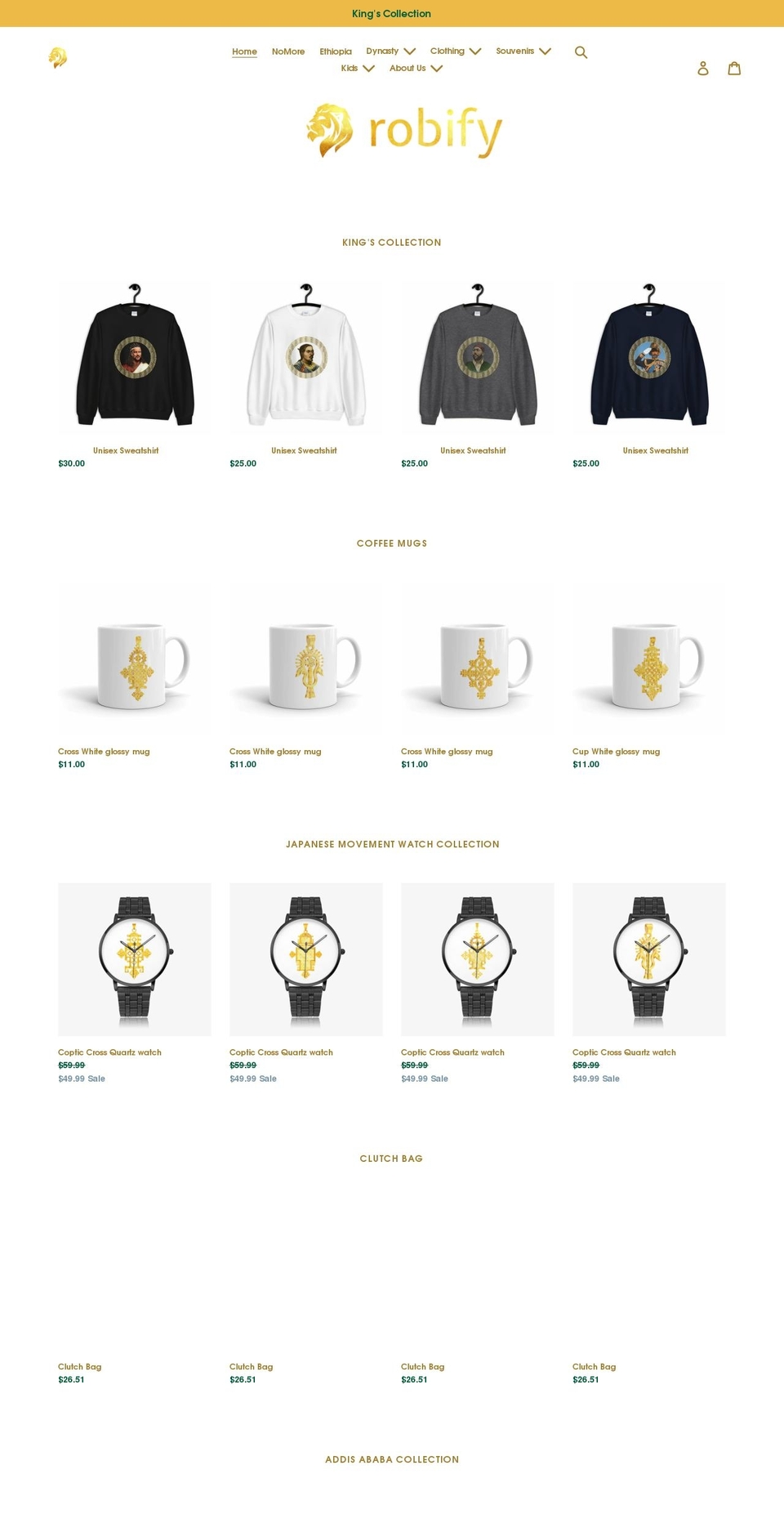 robifynow.com shopify website screenshot