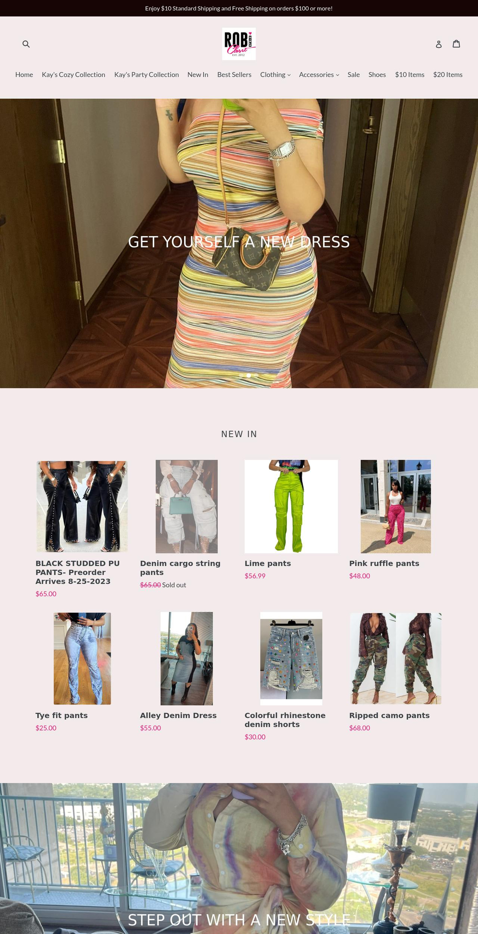 robigirlscloset.com shopify website screenshot