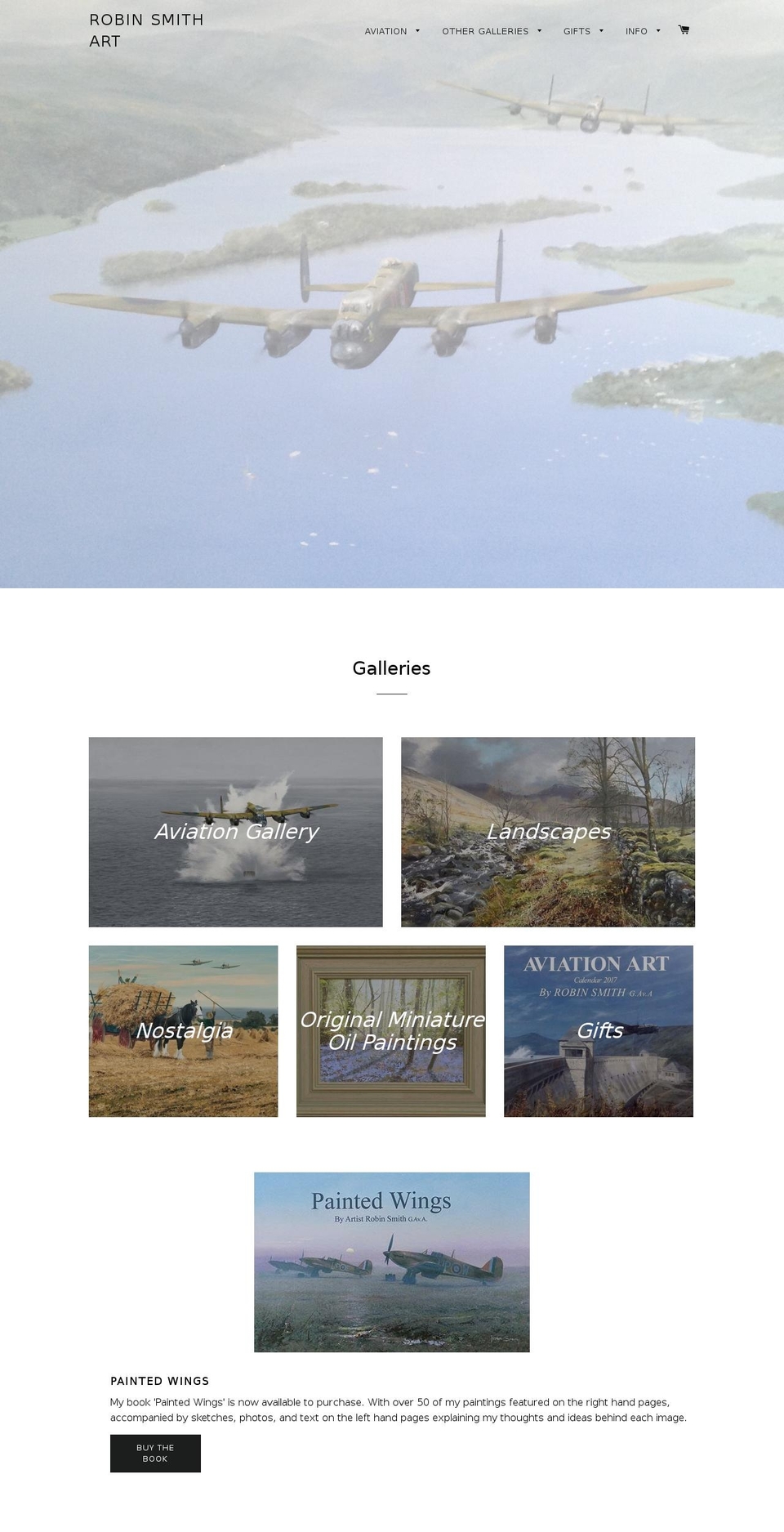 robin-smith-art.com shopify website screenshot