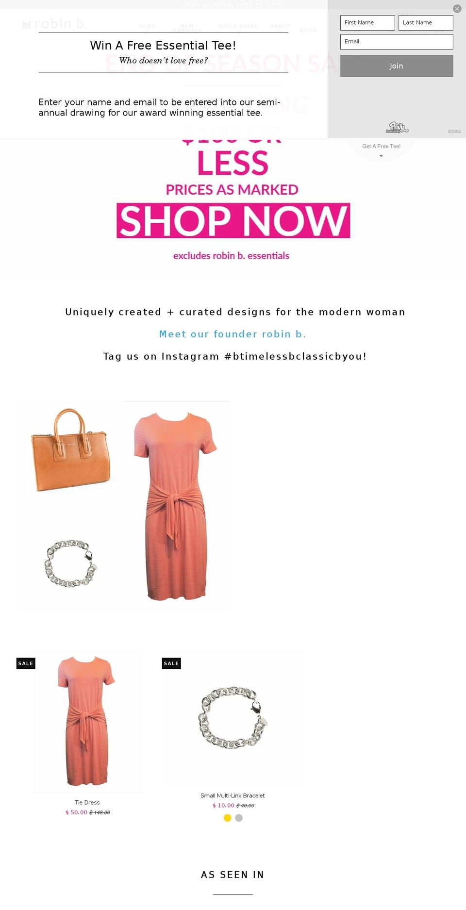 robinb.style shopify website screenshot