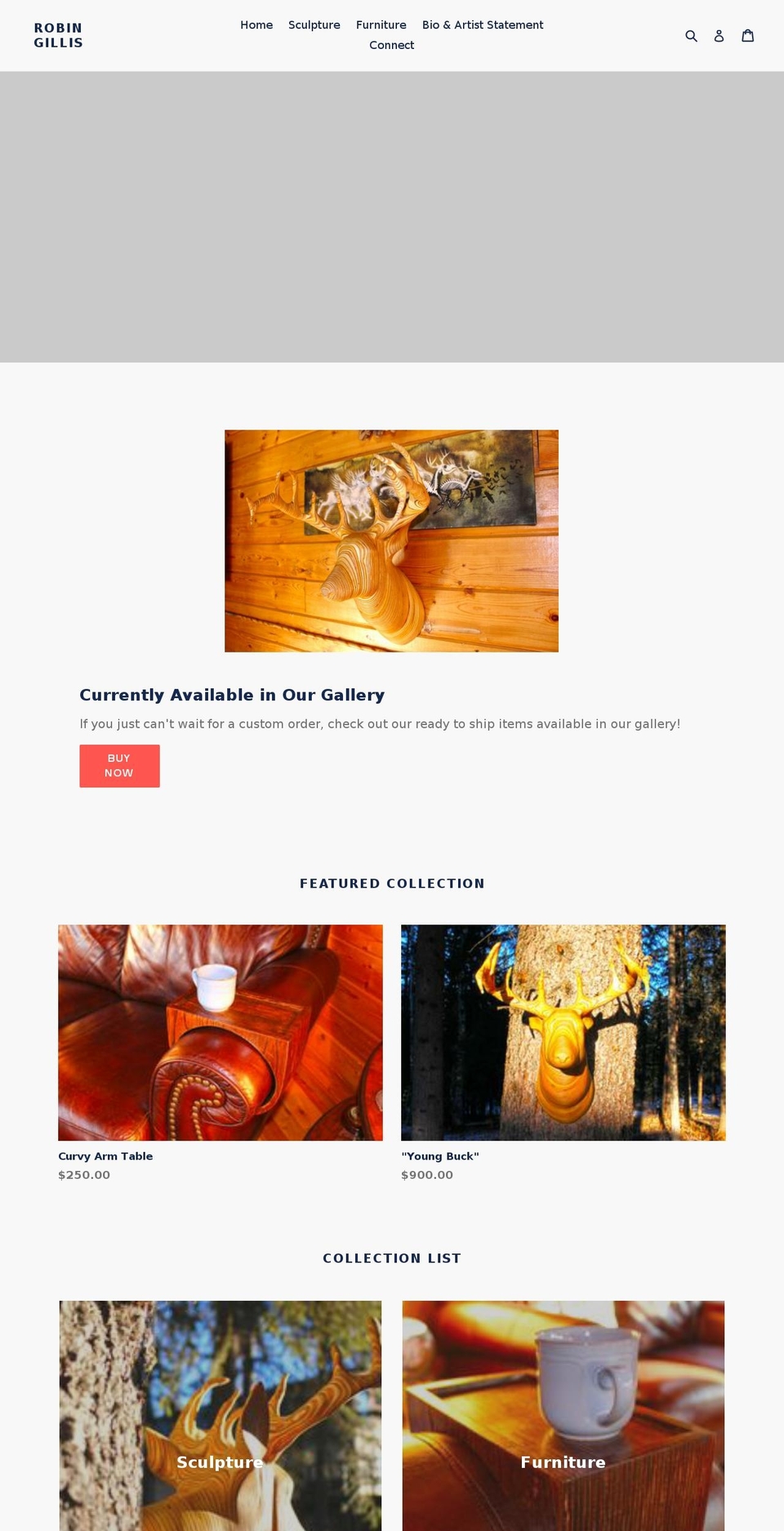 robingillis.com — Shopify storefront screenshot